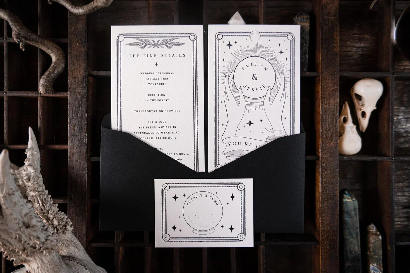 Witchy Wedding Invitations for the Alt Couple: Cast a Spell from the Very First Look