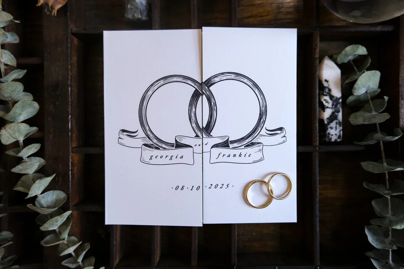 A Spellbound Start: Our Gatefold Wedding Invitations for the Wildly in Love