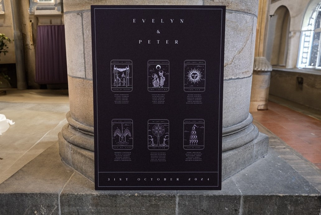 tarot card seating plan at birdhouse 197