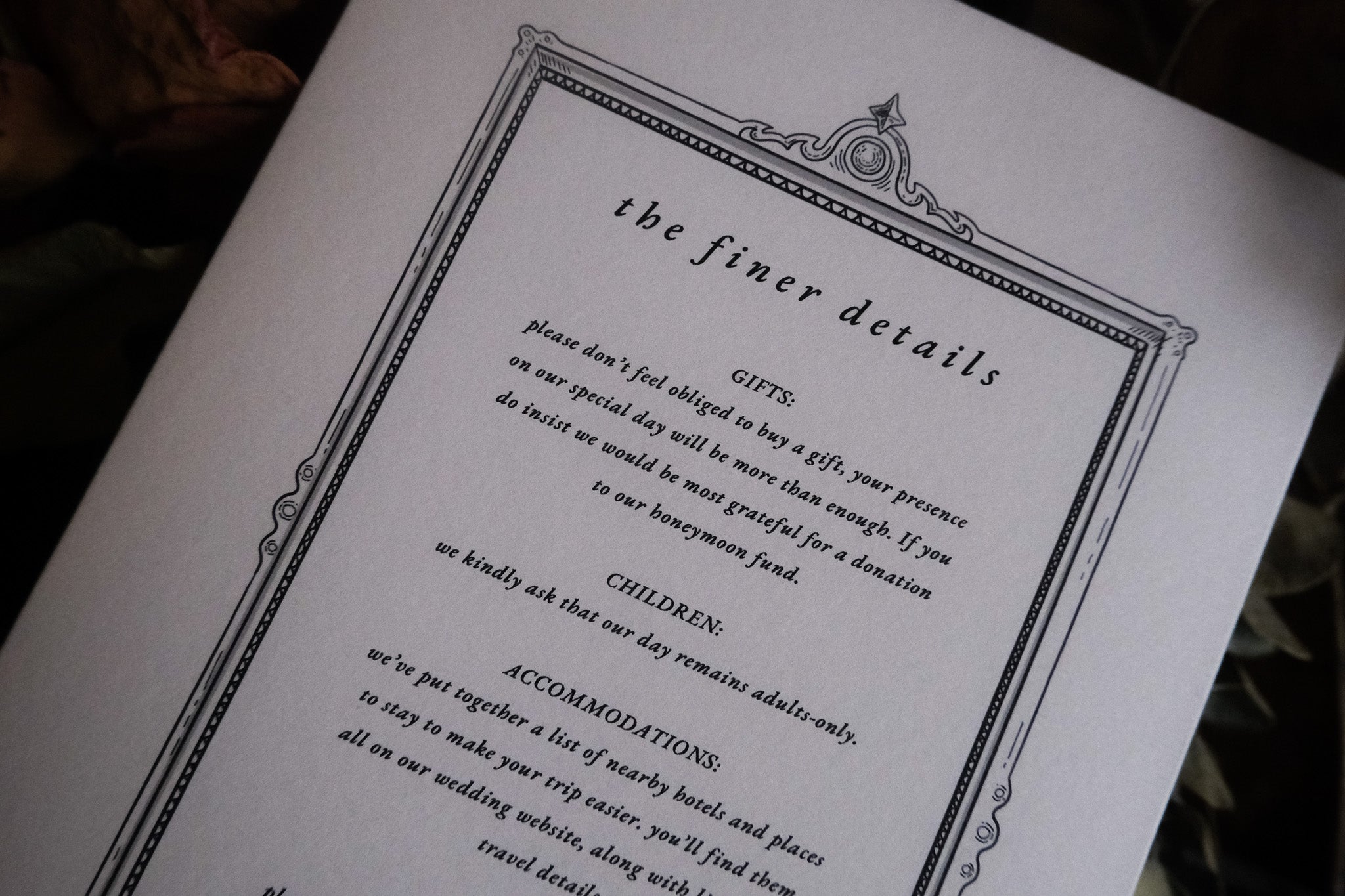 ‘Candle & Key’ Gatefold Wedding Invitation – Gothic-Inspired Alternative Wedding Stationery