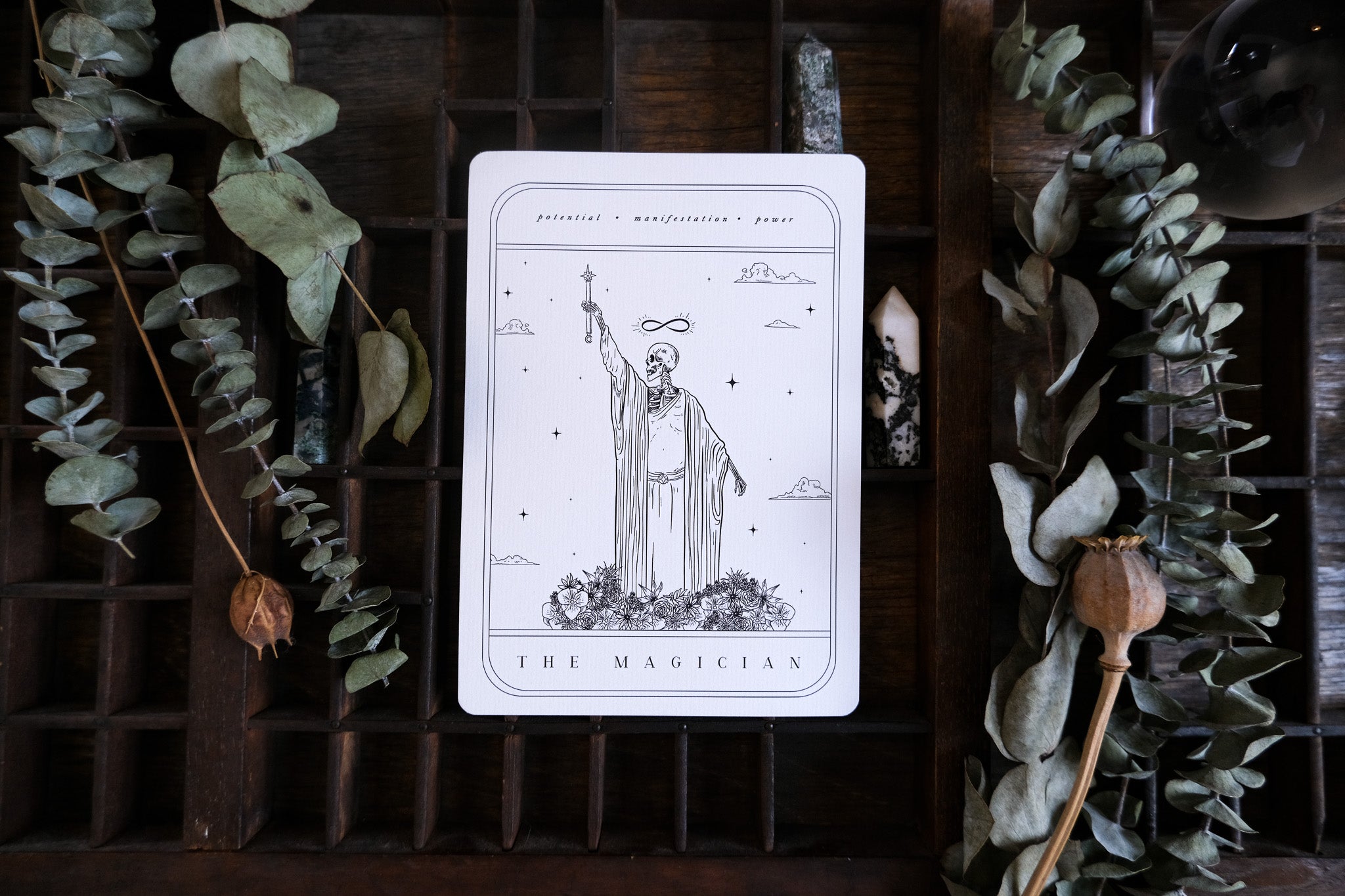 Tarot Card Art Print (Set of 18) - Gothic Wedding Art Print Card