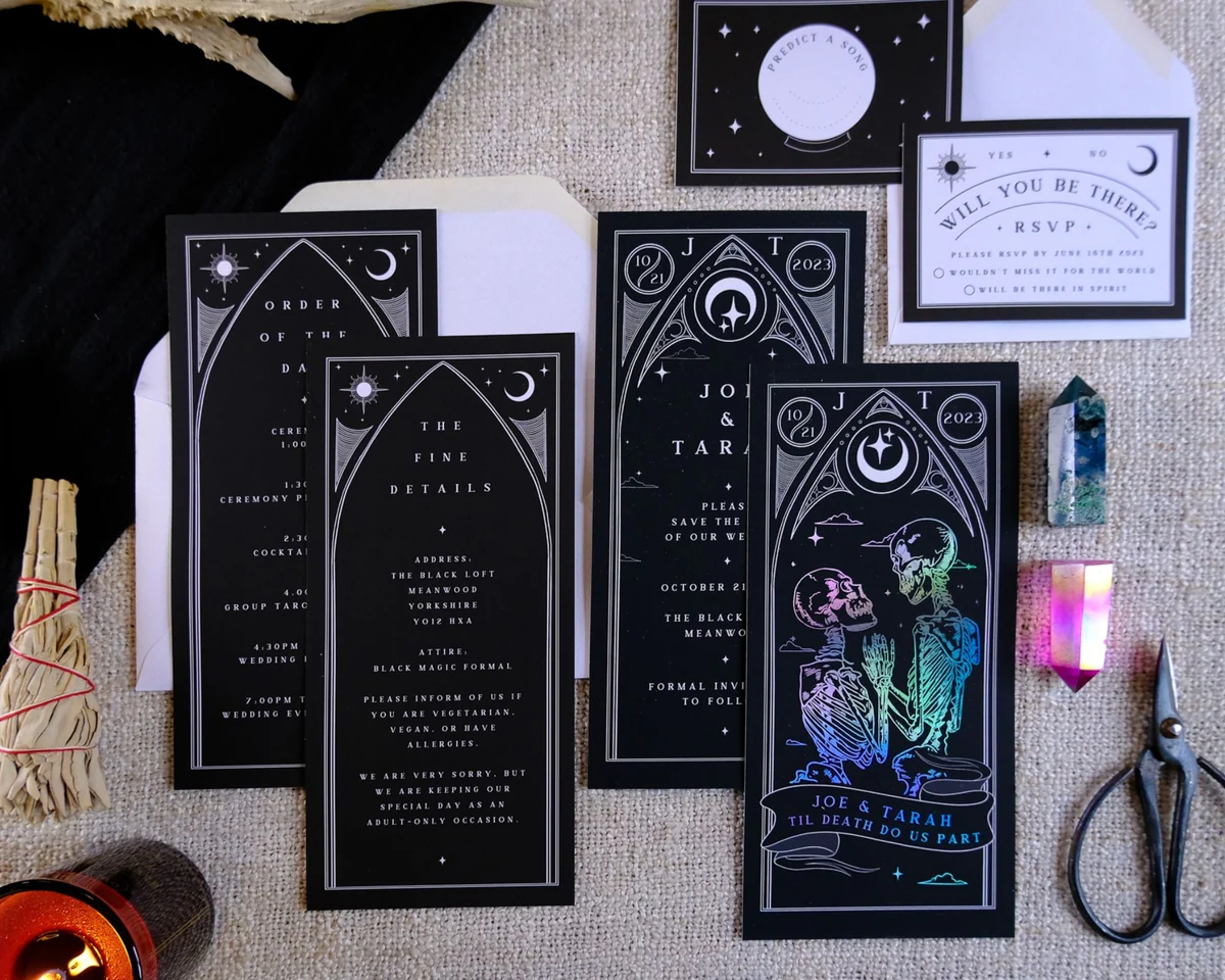 Unveil the Magic of Gothic Wedding Invitations