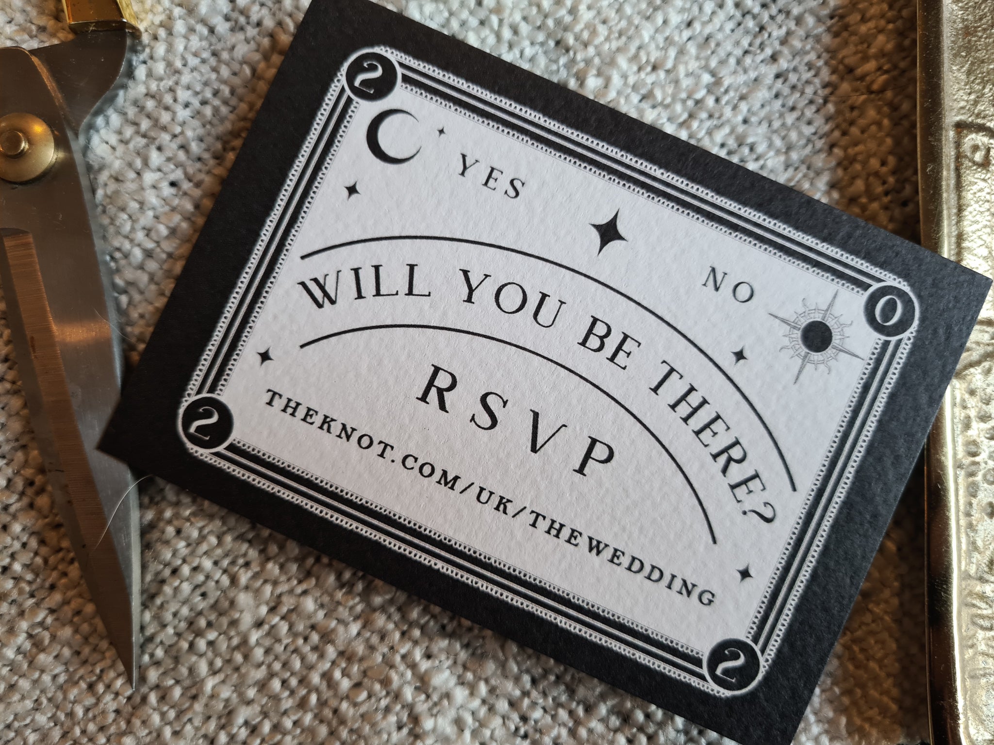 Ouija-Inspired RSVP Card