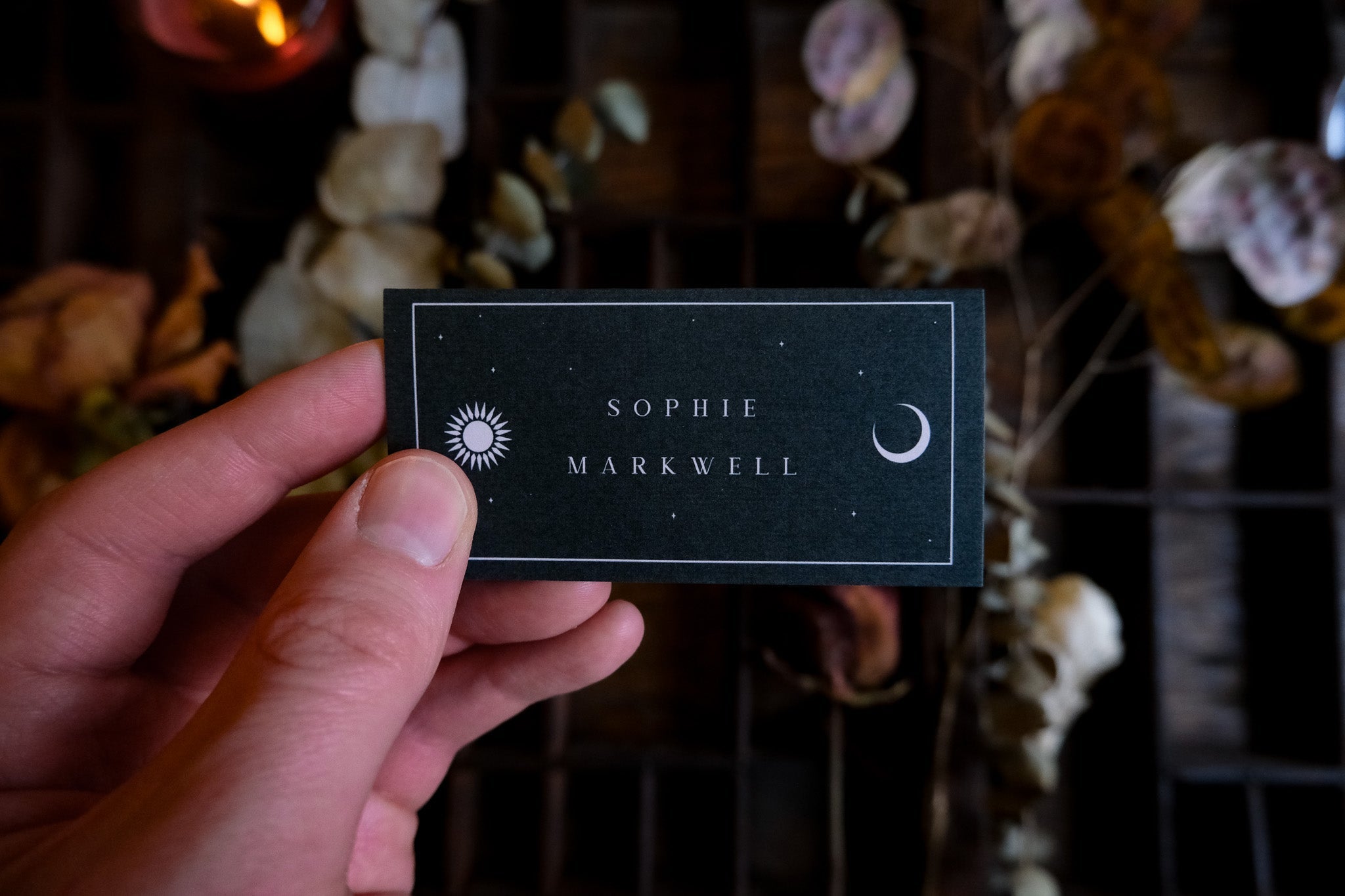 Celestial Wedding Placecards - For Dark & Alternative Weddings